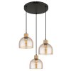 Globo Swanson modern cluster pendant light, 3-light pendant light E27 Ø 40 cm