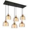 Globo Swanson längliche 6-flammige Esstisch-Hängeleuchte mit E27, 105 cm, 40 Watt