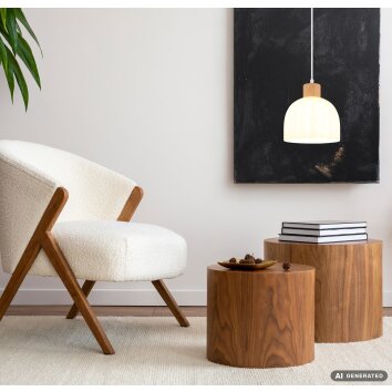 Globo Swanson round dining room pendant light for kitchen, E27, modern, Ø 20 cm