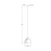 Globo Swanson bell-shaped pendant light for dining room and kitchen, modern