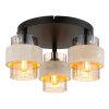 Globo Daren modern 3-light round ceiling light for dining room, kitchen Ø 37.5 cm