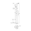Globo Daren 3-Light Floor Lamp, Modern Standing Lamp for Living Room, Hallway, Dining Room