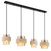 Globo Daren modern 4-light dining room pendant light for kitchen, E27, 108.7 cm
