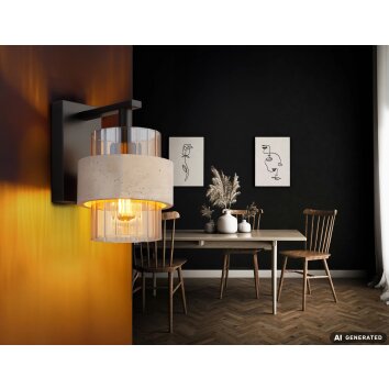 Globo Daren E27 Modern Angular Wall Sconce Wall Light for Hallway Living Room