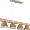 Globo Lyndon modern 4-light pendant light for dining table and kitchen island, E14, 75 cm