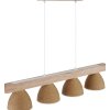 Globo Lyndon modern 4-light pendant light for dining table and kitchen island, E14, 75 cm