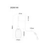 Globo Berti industrial wall light with cage, log-style mount, E27, 40 W, cord switch