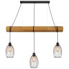 Globo Berti Industrial 3-Light Dining Table Pendant Light, 115 cm