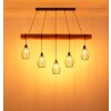 Globo Berti industrial bar pendant light, 5-light pendant light for dining room and kitchen