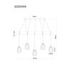 Globo Berti industrial bar pendant light, 5-light pendant light for dining room and kitchen