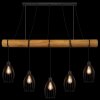 Globo Berti industrial bar pendant light, 5-light pendant light for dining room and kitchen