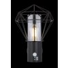 Globo Horace outdoor wall light, exterior wall lamp, geometric wire cage