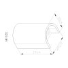 Globo Ferguson Modern Up Down Outdoor Wall Light for Entrance 2-Light G9 8W