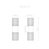 Globo Mervin modern outdoor wall lamp 2-light E27 for exterior areas and garage