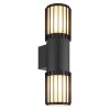 Globo Mervin modern outdoor wall lamp 2-light E27 for exterior areas and garage