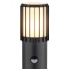 Globo Mervin modern outdoor bollard light with motion sensor, E27, 65 cm
