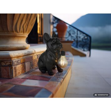 Globo DOGLI Dog Statue Solar Light LED 6W 3000K Decorative Outdoor Path Light