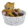 Globo Solar Cat Flower Basket Modern Outdoor Solar Light LED 3500 Kelvin 8 Watt