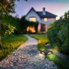 Globo AKRON LED Modern Square Solar Wall Light with Switch for Outdoor Path Lighting