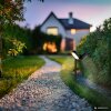 Globo VOTARO LED Outdoor Solar Oval Wall Light with Motion Sensor 3000K 300 lm 7.2W