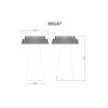 Globo MIRALIE LED Modern Outdoor Solar Path Light Mushroom Design