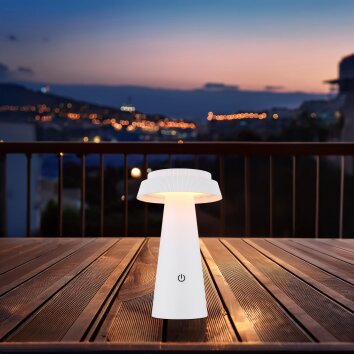 Globo MIRALIE LED Modern Round Solar Garden Light, Solar Path Light for Outdoor Use