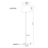 Globo Joris Floor Lamp for living room, modern, with cord switch, E27, 151 cm