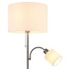 Globo Thea living room floor lamp with reading light, pull cord, 2-light, modern