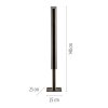 SCHÖNER WOHNEN-Kollektion LENA LED floor lamp 140 cm 3000 K 3888 lm 32 W