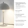 SCHÖNER WOHNEN-Kollektion ALI mushroom table lamp E14 35.5 cm