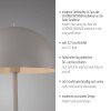 SCHÖNER WOHNEN-Kollektion ALI floor lamp with foot switch, E27, 25 W, 155 cm