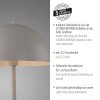 SCHÖNER WOHNEN-Kollektion ALI floor lamp with foot switch, E27, 25 W, 155 cm