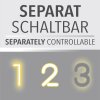 SCHÖNER WOHNEN-Kollektion DANTE Deckenleuchte mit schwenkbaren Spots 2-flammig GU10