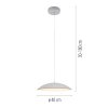 SCHÖNER WOHNEN-Kollektion LENTE semi-circle LED dining room pendant light