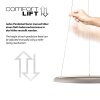 SCHÖNER WOHNEN-Kollektion QUILLO LED Pendelleuchte, höhenverstellbare Hängeleuchte