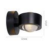 SCHÖNER WOHNEN-Kollektion CHIA 2-light LED wall light 3000 K 220 lm 2 W