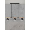 Nordlux THEO Pendant Light Light wood, black, 3-light sources