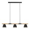Nordlux THEO Pendant Light Light wood, black, 3-light sources