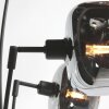 Steinhauer modern Arc floor lamp Bambus with five adjustable arms and Ecru shades