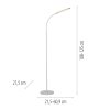 Paul Neuhaus adjustable floor lamp ELLY, adjustable colour temperature 3000 Kelvin warm white