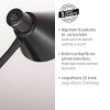 Leuchten Direkt adjustable LED table lamp PIXIE with curved stem, 3000 Kelvin warm white