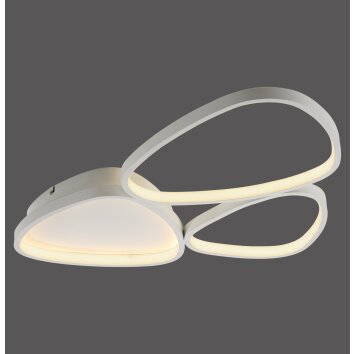 Leuchten Direkt LED ceiling light PEBBLES, memory function, warm white 3000 Kelvin