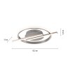 Leuchten Direkt LED Ceiling Light KORSA, Ring-Bar, Memory Function, 3000 Kelvin Warm White