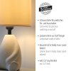 Leuchten Direkt beige table lamp TED, 3000 Kelvin warm white, seated-figure base