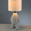 Leuchten Direkt Table lamp TED with beige figure-shaped base and beige shade