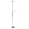 Steinhauer Zodiac Floor Lamp LED stainless steel, 2-light sources