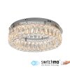 Leuchten Direkt LED ceiling light KULUNKA with faceted clear glass, 3000 Kelvin warm white