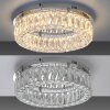 Leuchten Direkt LED ceiling light KULUNKA with faceted clear glass, 3000 Kelvin warm white