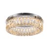 Leuchten Direkt LED ceiling light KULUNKA with faceted clear glass, 3000 Kelvin warm white