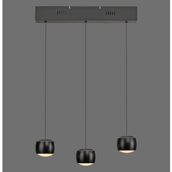 Leuchten Direkt LED Pendant Light BALLINI, height-adjustable, 3000 Kelvin warm white